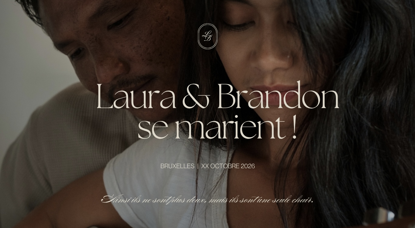 site mariage (one page)