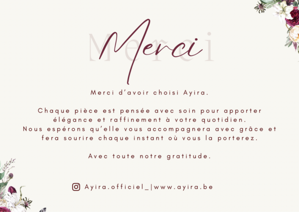 carte de remerciement